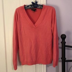 Pink New York & Co. V-neck sweater